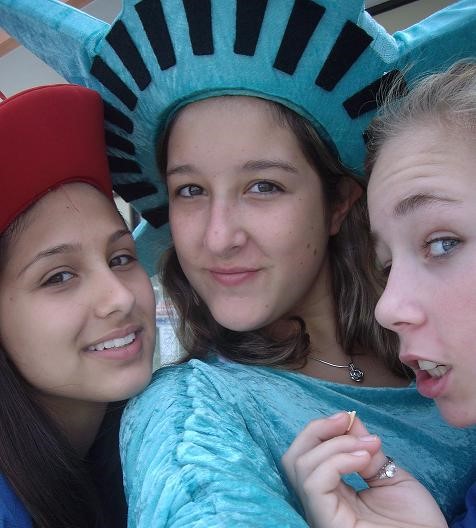 Ale Barcenas’ first job was at the age of 14, dressing as a “Statue of Liberty” and waving at passersby for Liberty Income Tax. Her friends Anna and Melissa liked to visit.