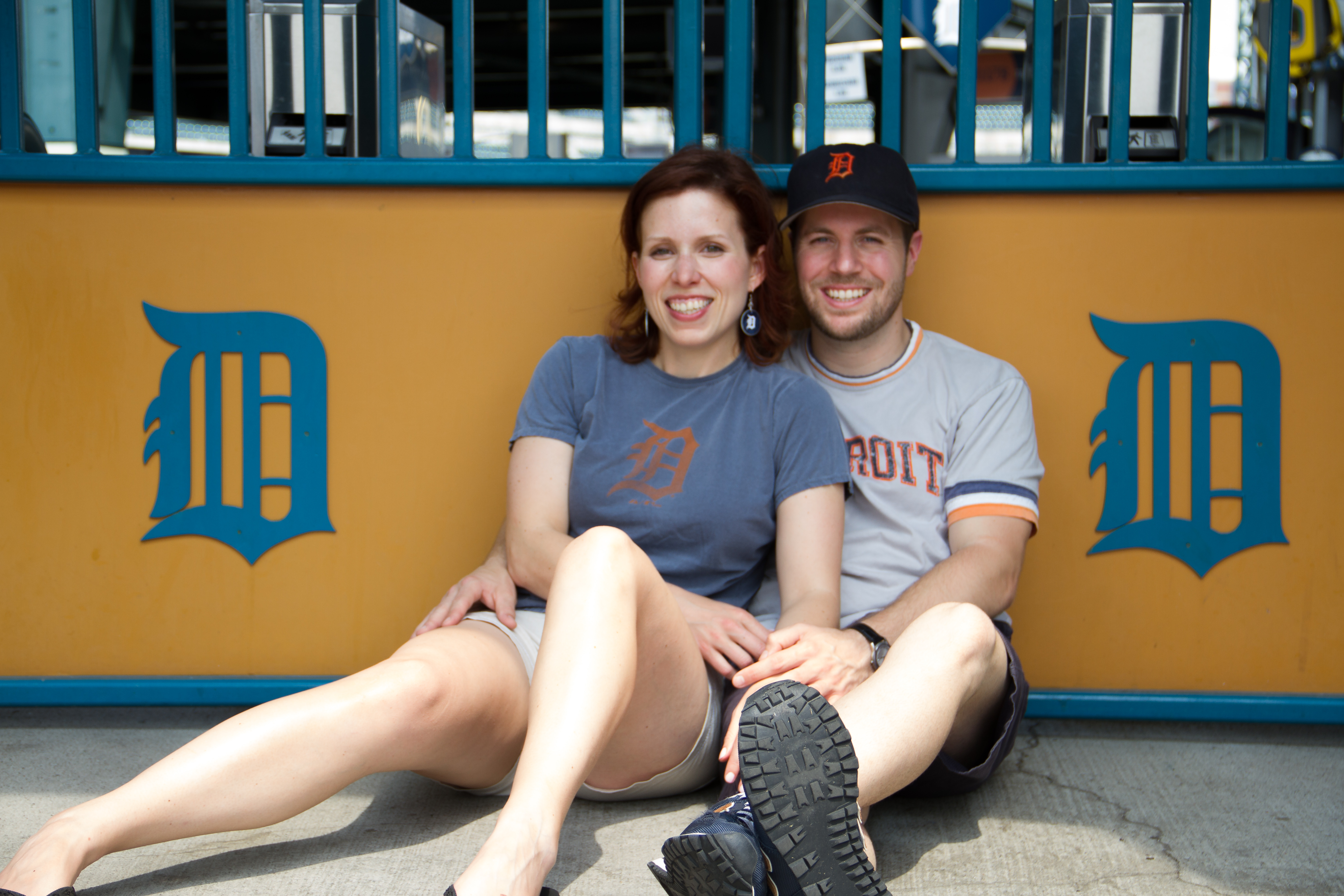 Melissa Demorest LeDuc and her husband Jeff, who will soon celebrate their 10th wedding anniversary, were introduced at a Detroit Tigers baseball game.