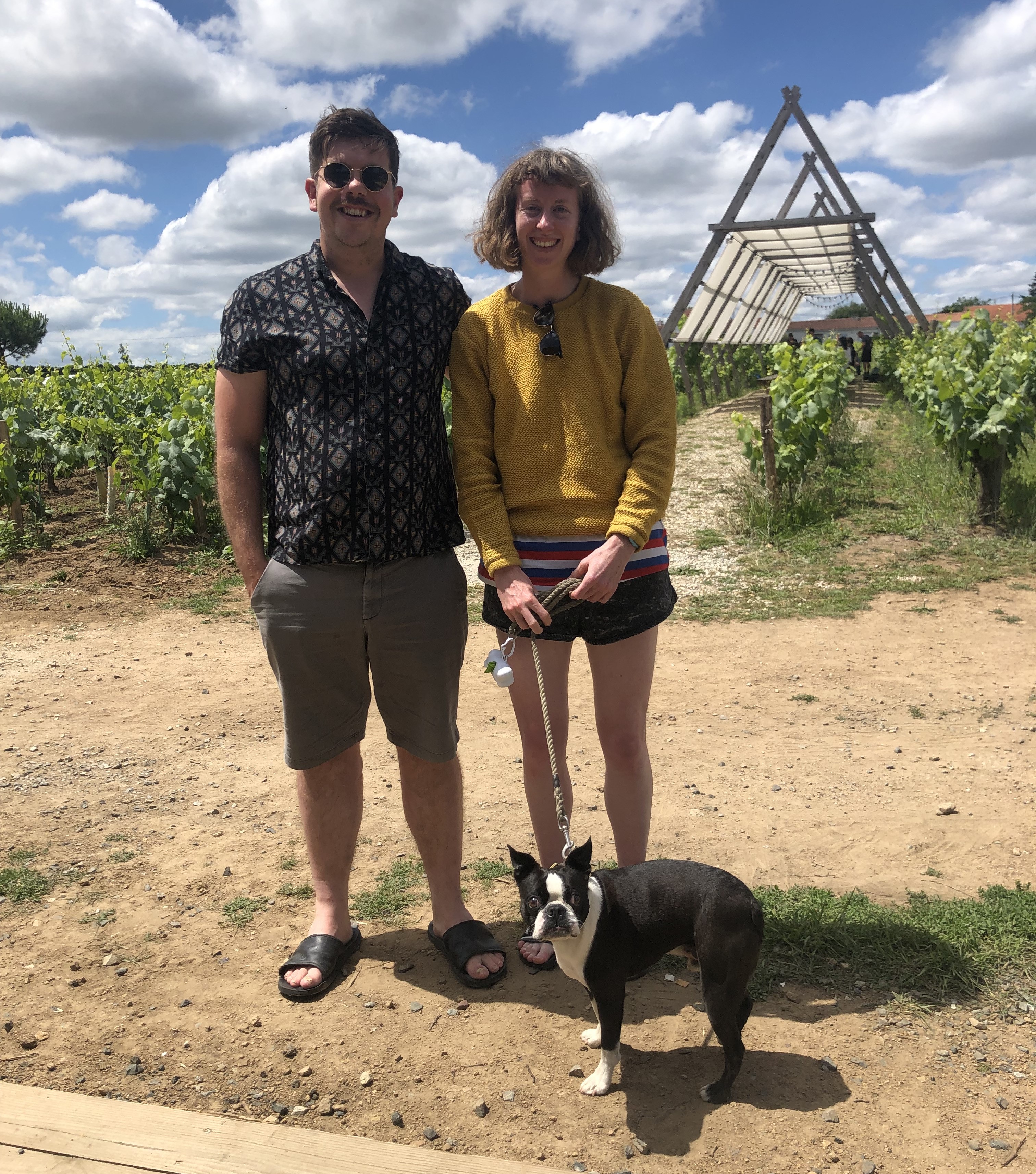 Fran and her partner, Ed, during a trip to France in 2022