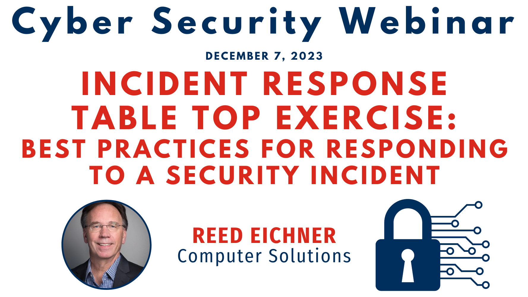 Cyber Security Tabletop Exercise - Reed Eichner