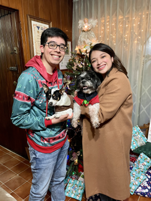 2023 November 28 - Weekly Q and A - Ana Isabel Maaz Chávez - with brother on Christmas