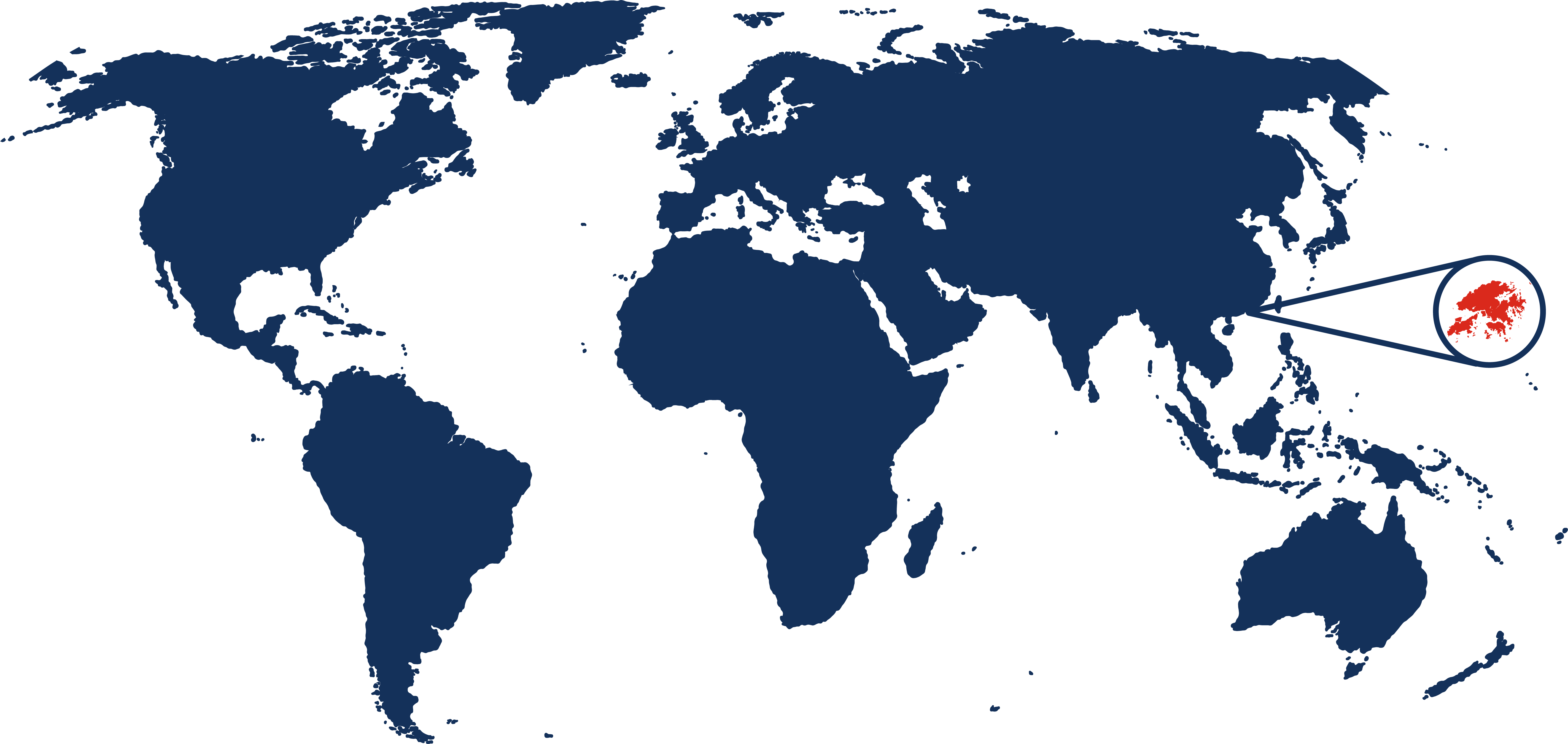 2024 February 13 - Weekly Travelogue - Hong Kong World Map - navy