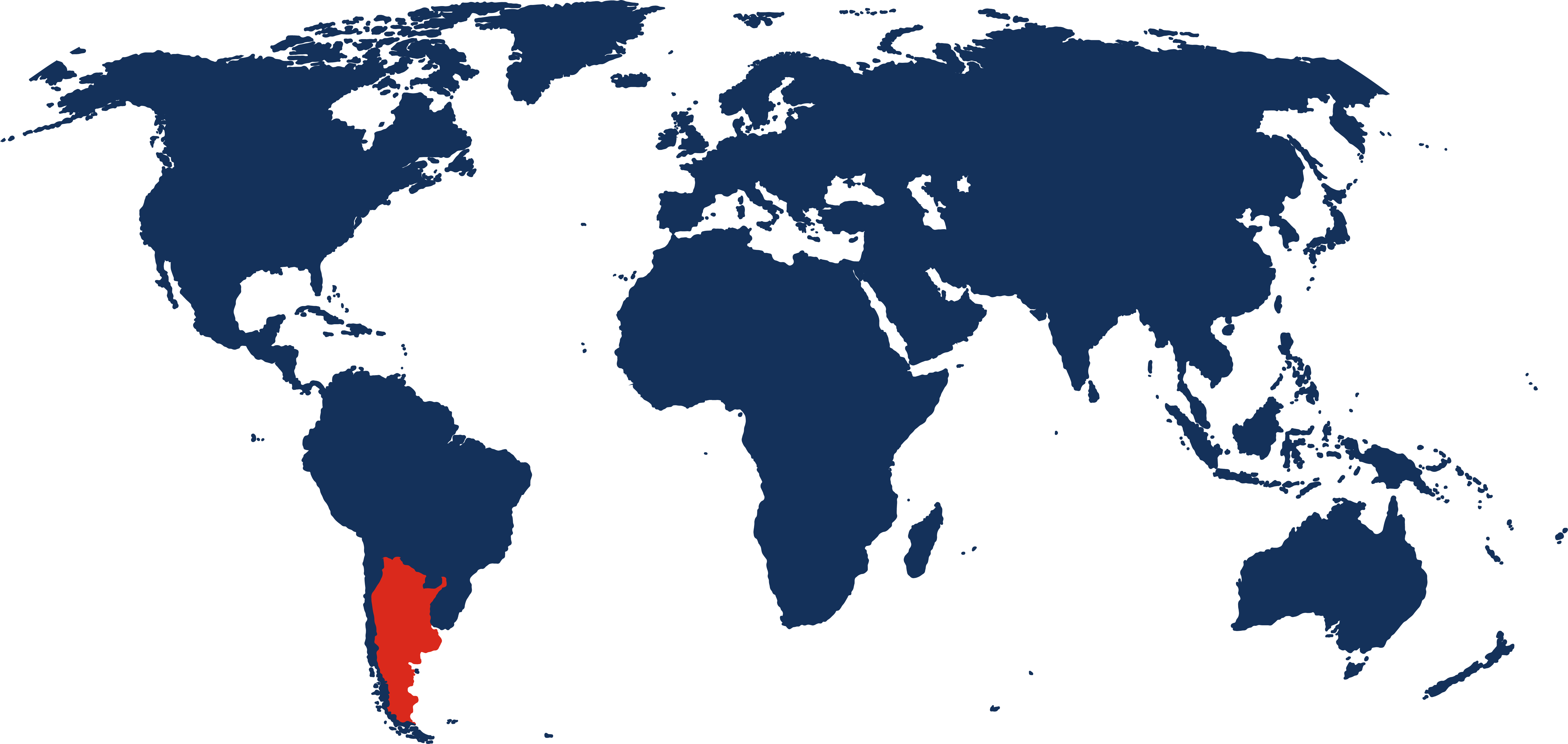 2024 February 20 - Weekly Travelogue - Argentina World Map - navy