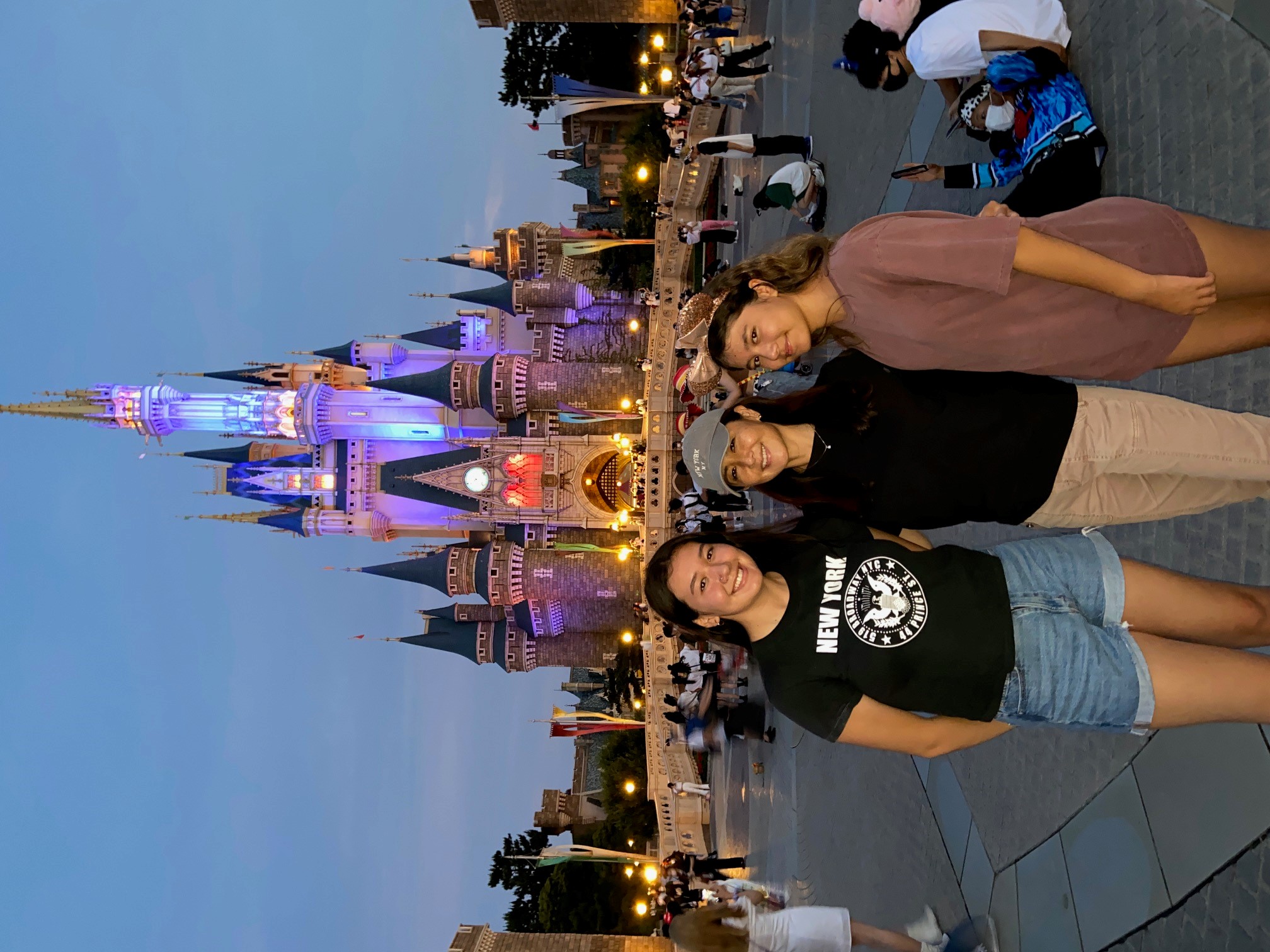 Attorney Ako Shimada with her daughters, Sarah and Emily, on a recent trip to Tokyo Disneyland.
