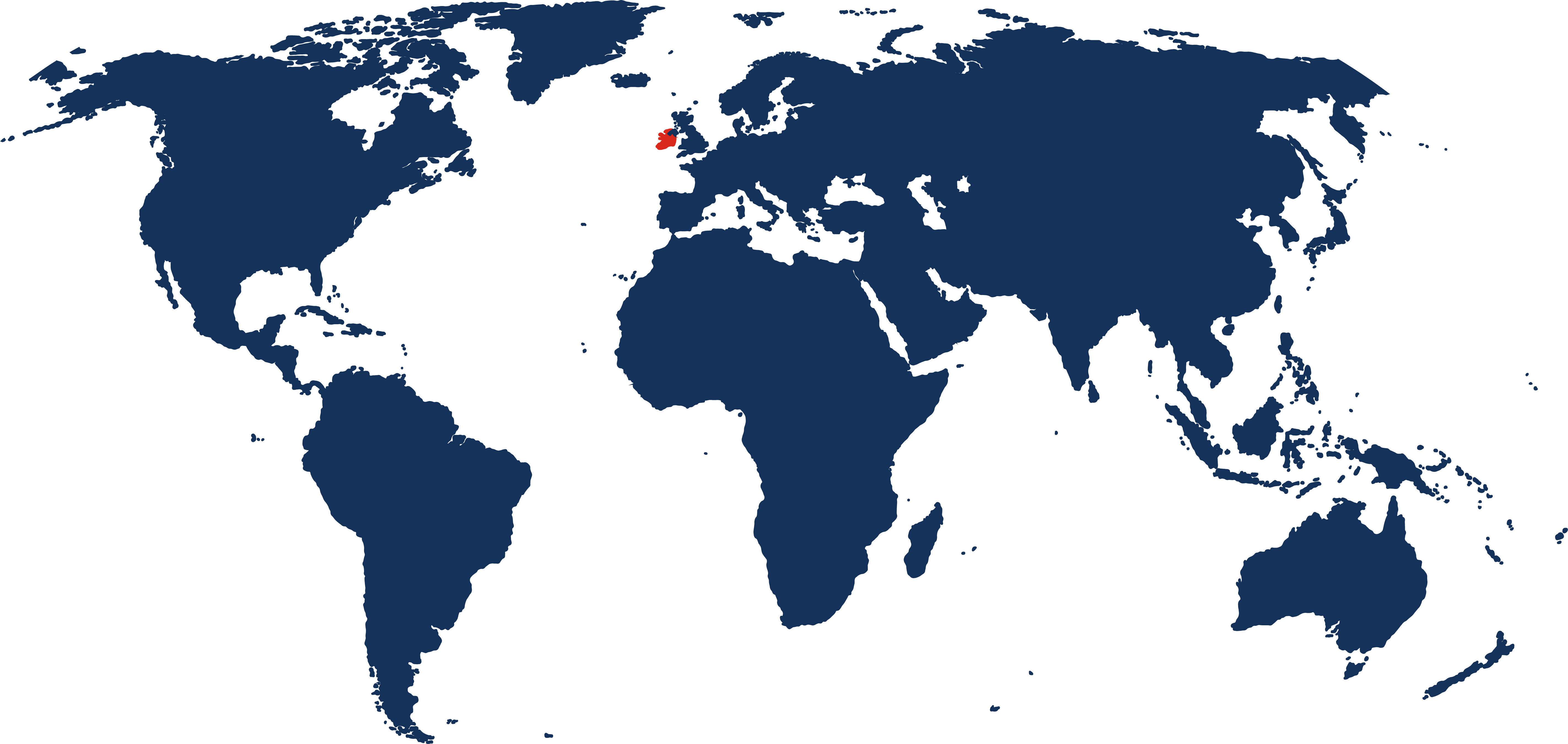 2024 March 12 - Weekly Travelogue - Ireland World Map - navy