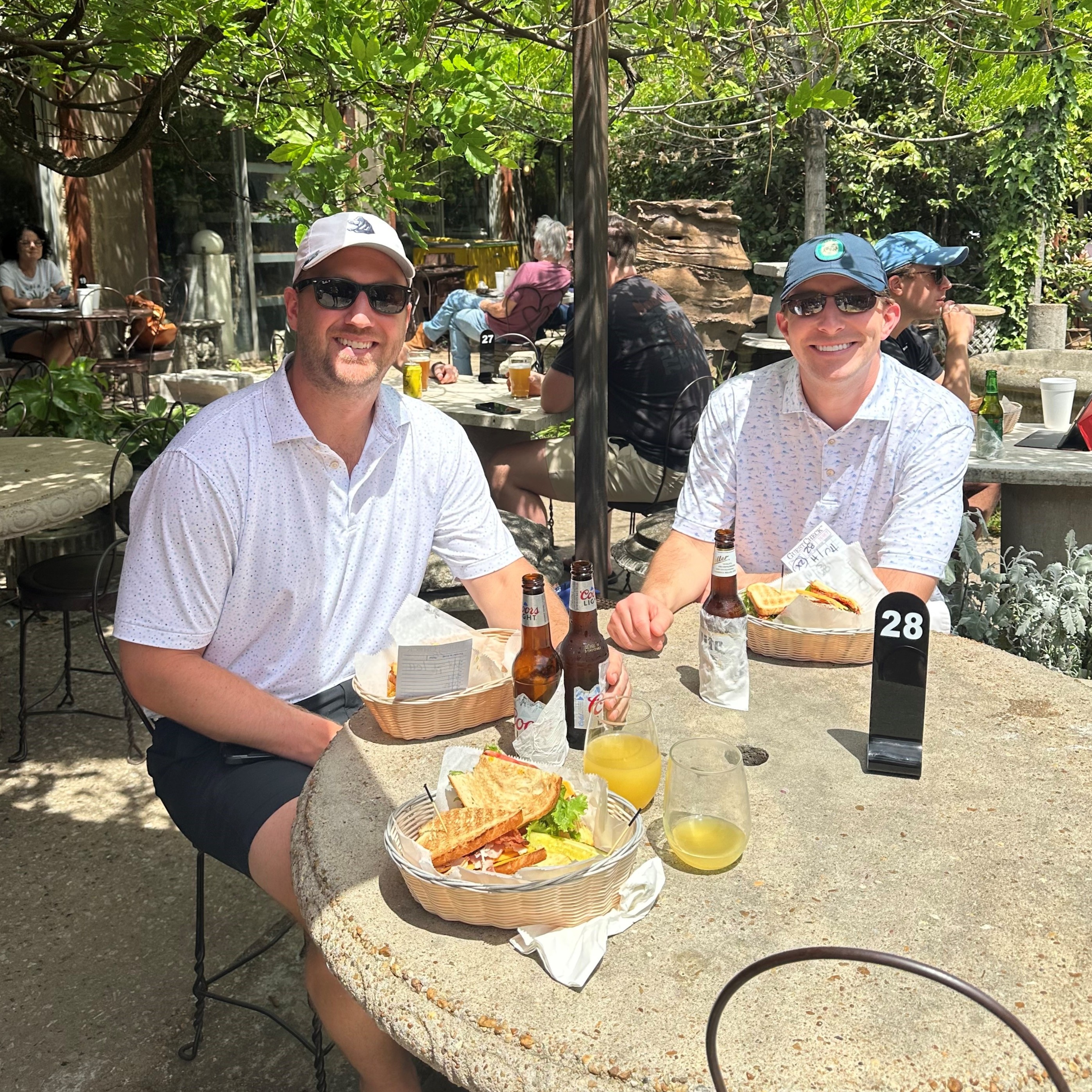 Wilson enjoys a birthday lunch with his brother, Trent, at a Birmingham restaurant. Wilson fell in love with Birmingham during his first year of law school and decided to make the city home.