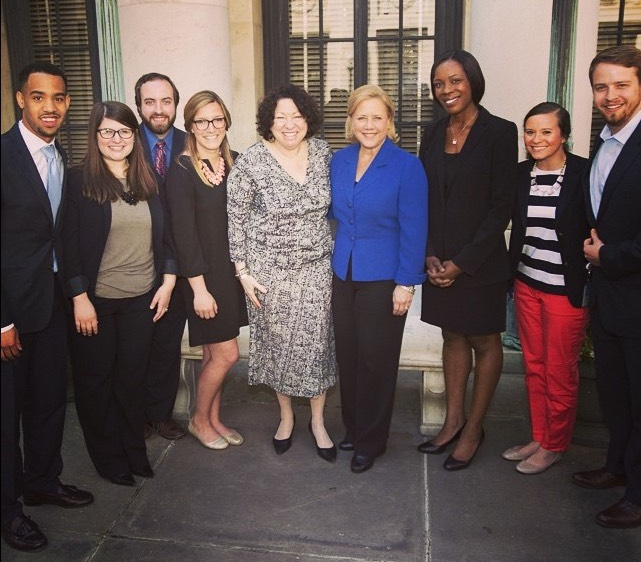 As a part of Sen. Mary L. Landrieu's staff, Marianna (fourth from the left) had the opportunity to meet many influential Washington, D.C. figures, including U.S. Supreme Court Justice Sonia Sotomayor.