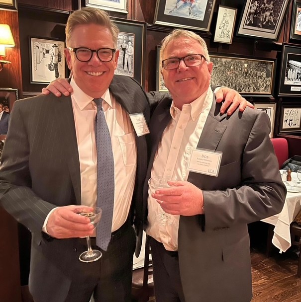 Tom’s older brother Bob (right) encouraged him to move from Nebraska to Las Vegas to practice law. Bob is now Of Counsel at Winner & Booze.