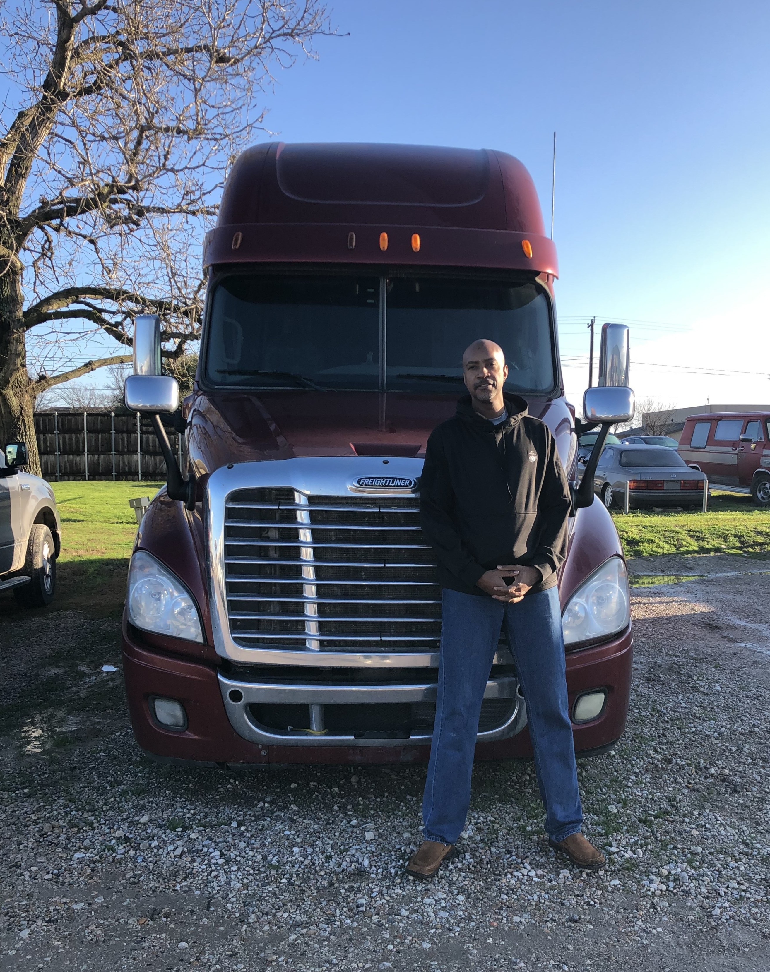 Larry Parker bought his first truck – which he named “Big Red” – sight unseen while he was stationed overseas.