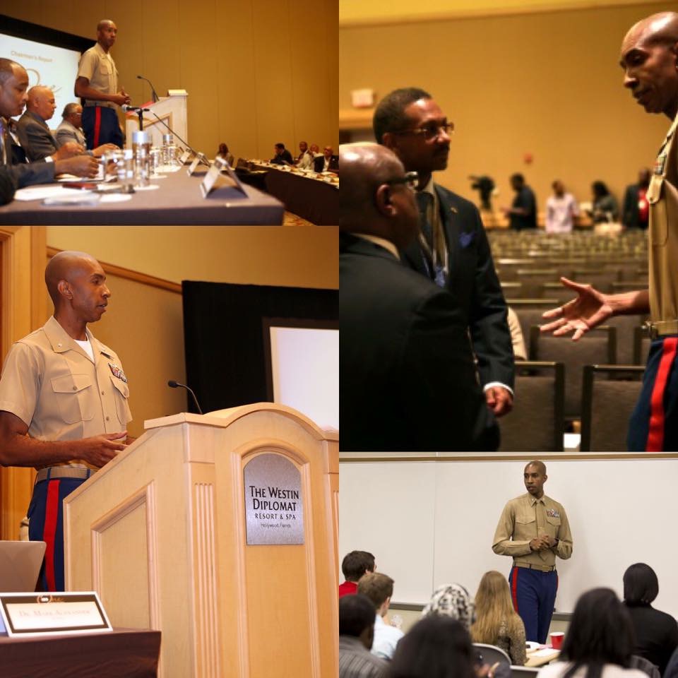 Larry Parker helps out with teaching in the community.