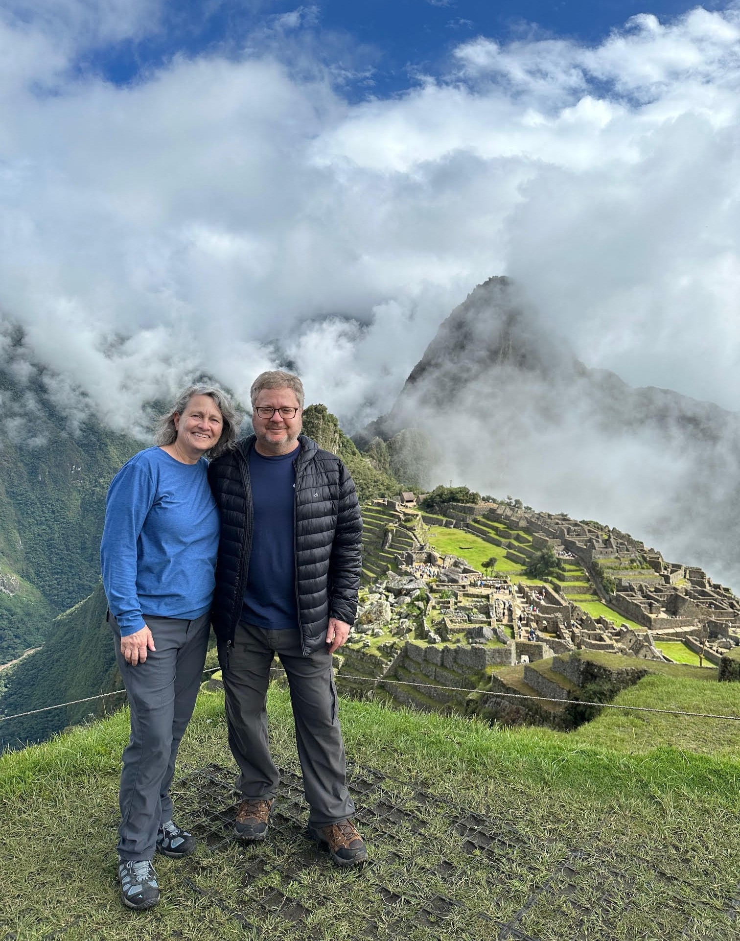 Among his wide travels, Uzzi and his wife have visited Machu Picchu in Peru.