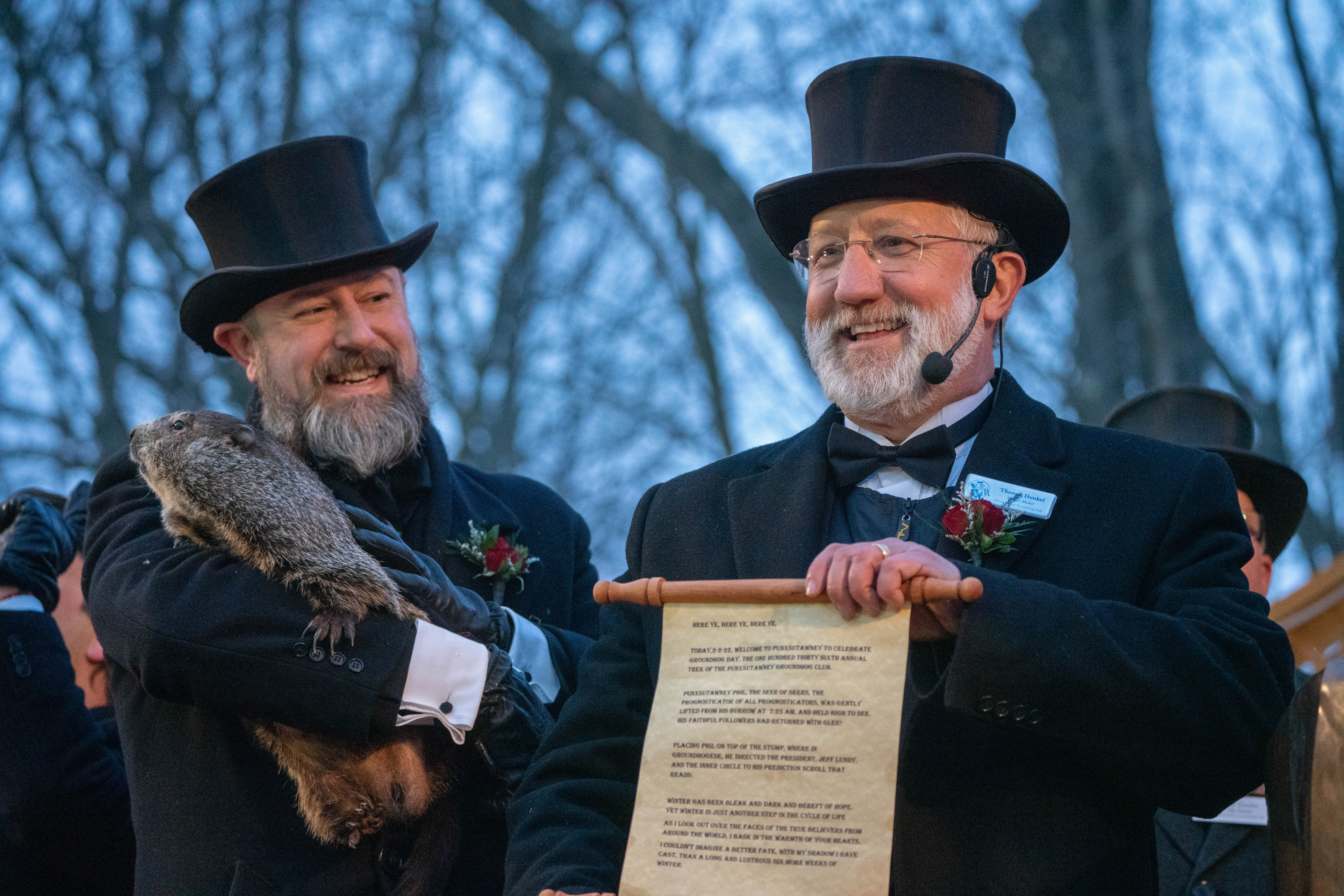 Punxsutawney Phil - Groundhog Day 2022 -Pennsylvania