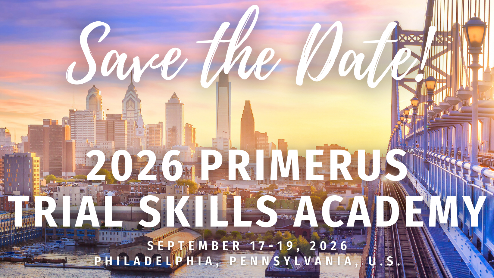 2026 Trial Skills Academy - September - Save the Date
