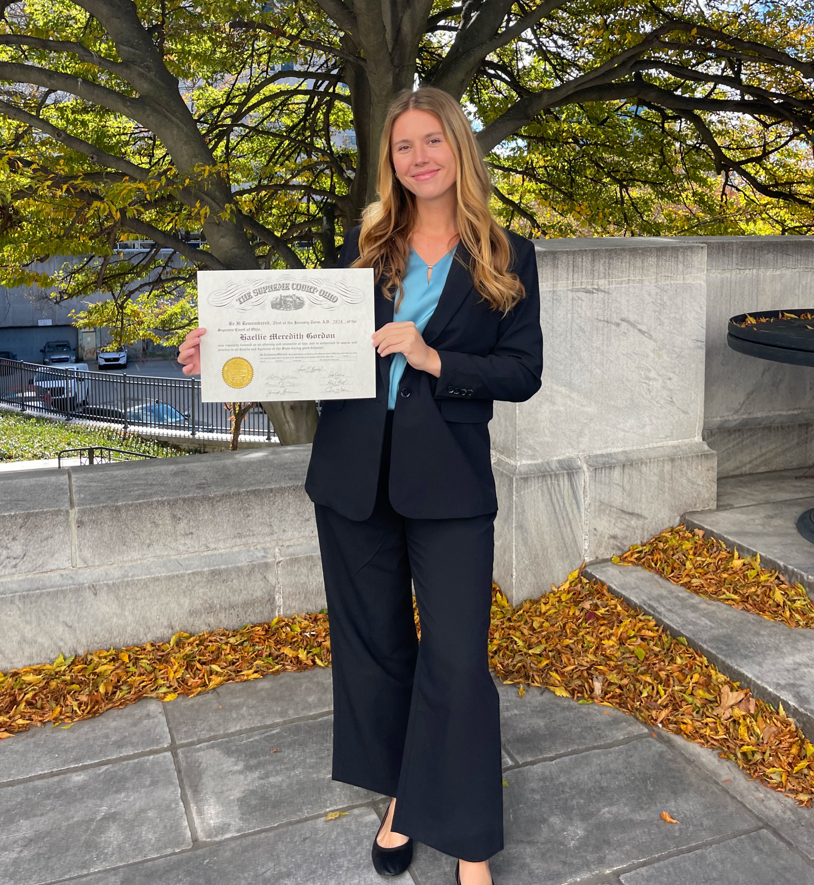 Manley Burke attorney Haellie Gordon is also an adjunct professor at the University of Cincinnati, where she teaches Conflict and Resolution.