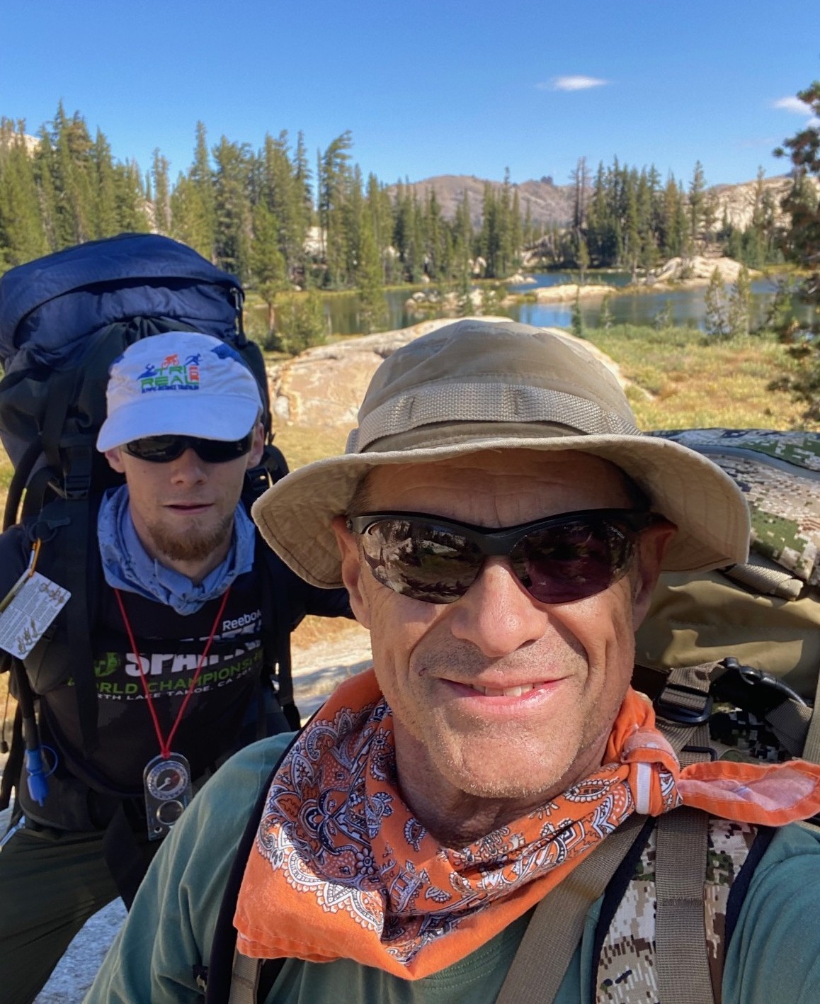 An avid outdoorsman, Brian enjoys backpacking with Jalen.
