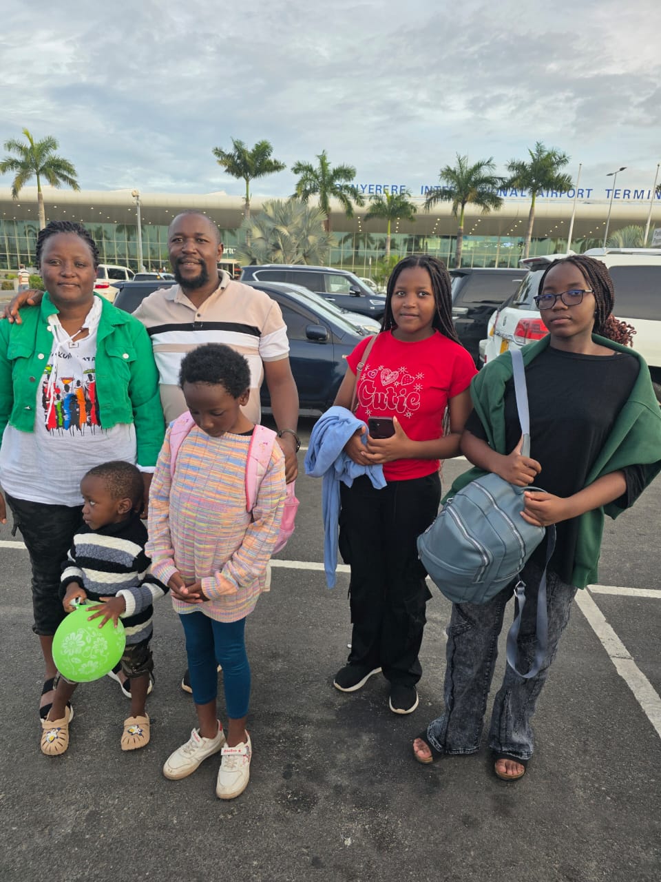 Daniel on holiday vacation last year in Tanzania with Irene and their four children, (l-r) Jayden, Alisha, Sasha, and Trisha.