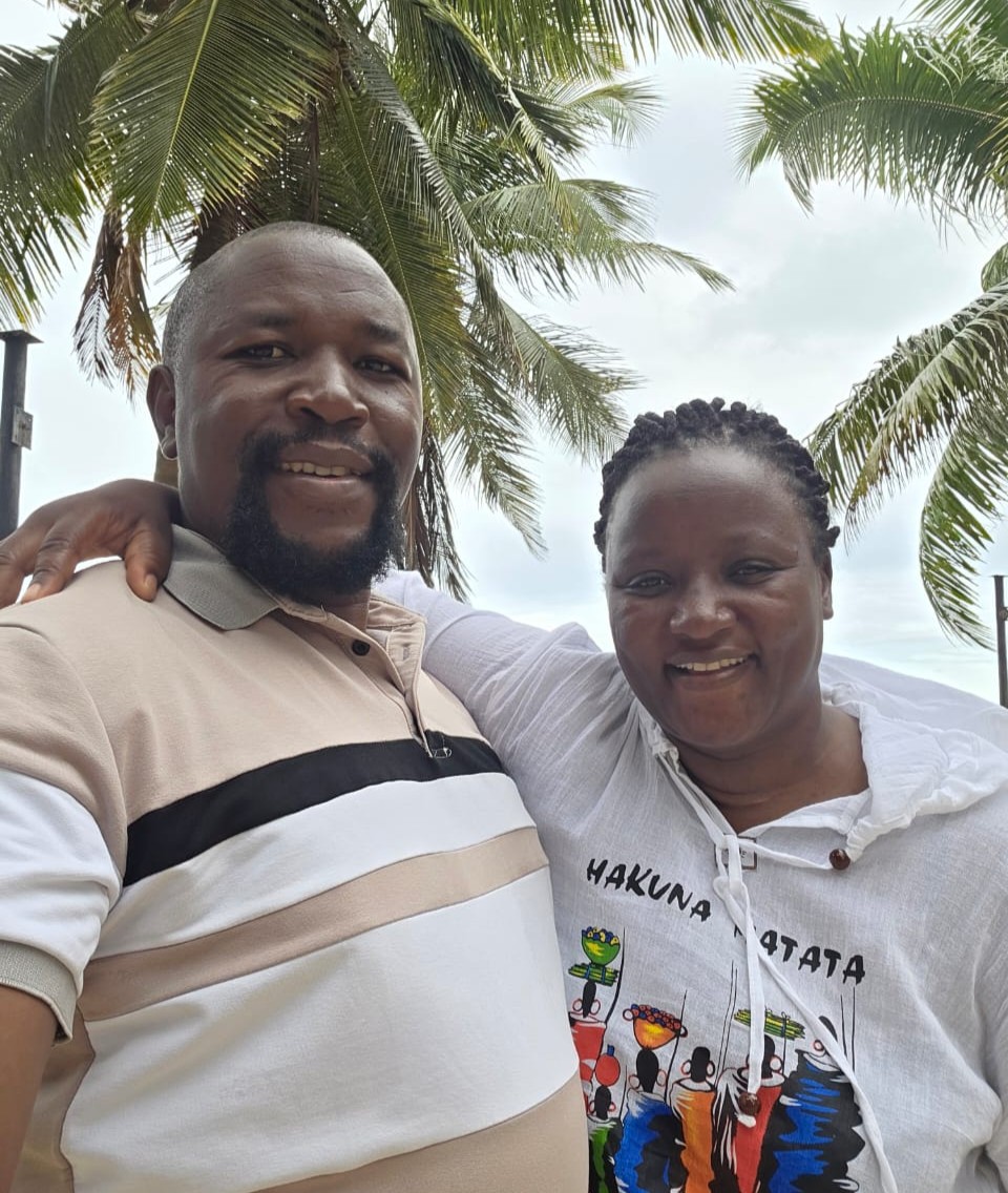Ugandan attorney Daniel Angualia with his wife, Irene. 