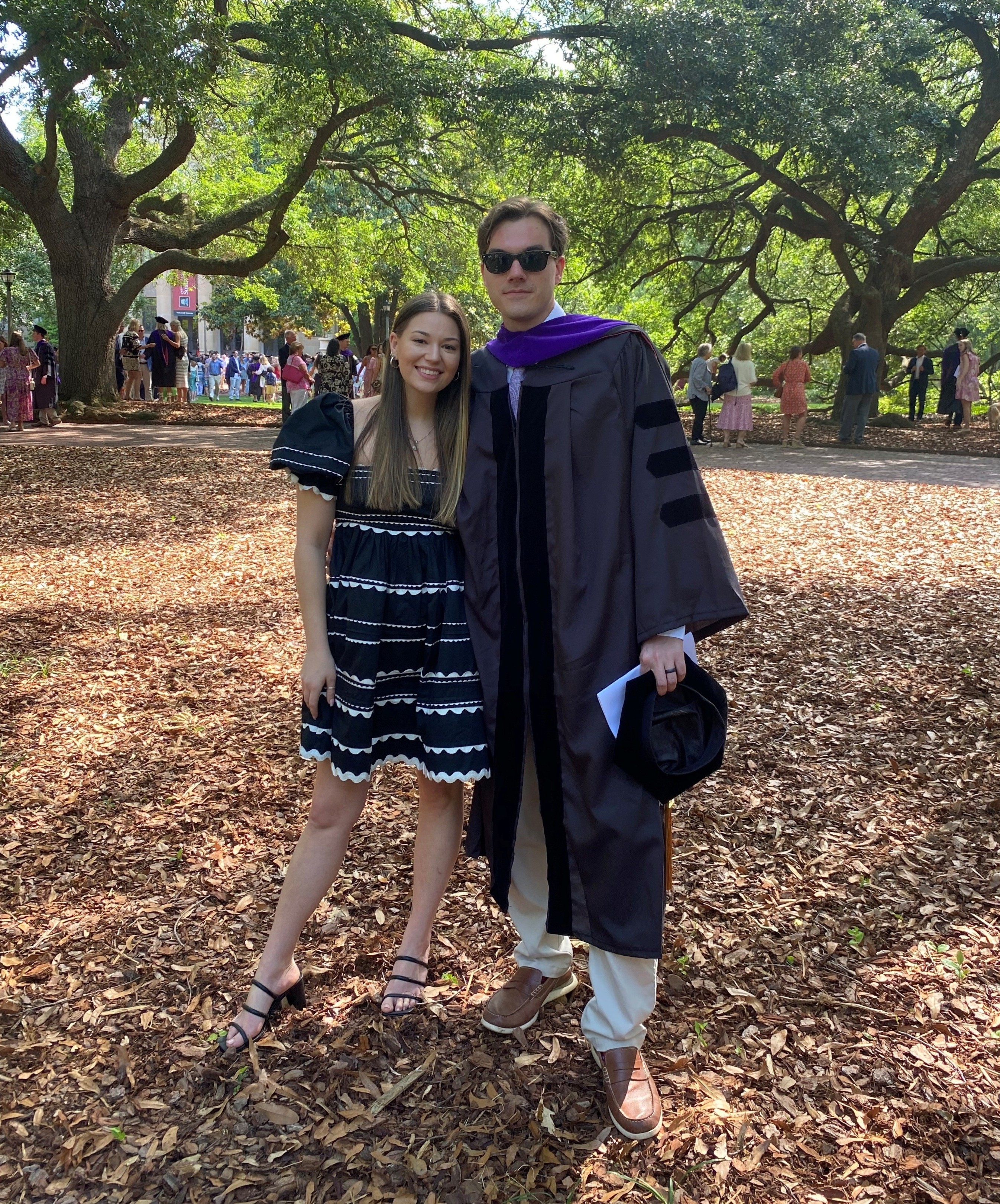 Geoff and his wife Ashton on the day he graduated from University of South Carolina Joseph F. Rice School of Law.