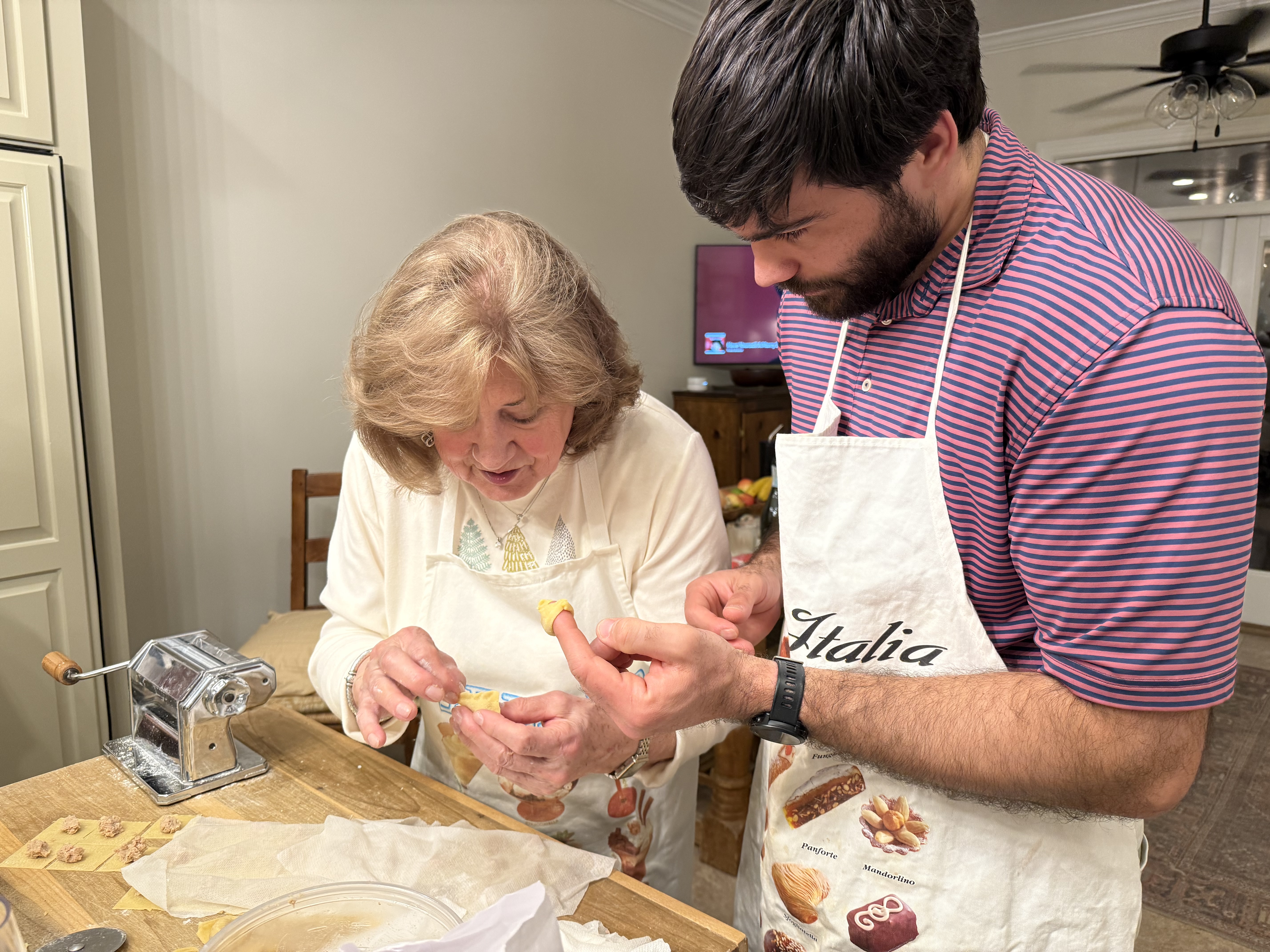 In addition to his southern roots, Ford embraces his Italian heritage, sharing a passion for cooking with his grandmother, who is from Bologna, Italy. Every Christmas, the pair makes homemade tortellini.