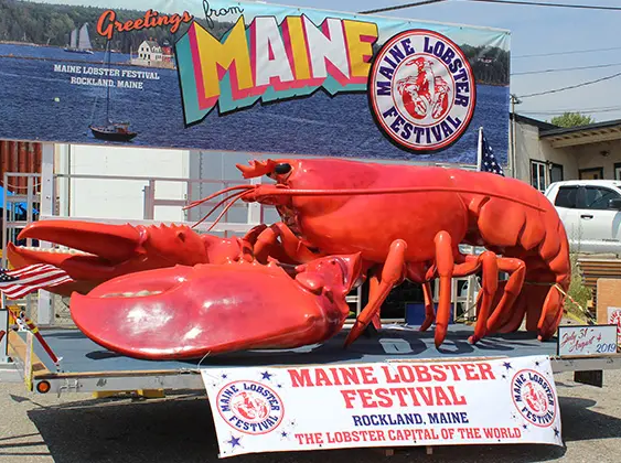 2026 July 28 - Weekly Festival Travelogue - Maine Lobster Festival - Lobster Statue