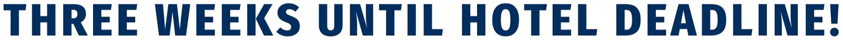 Hotel Deadline - 3 Three weeks