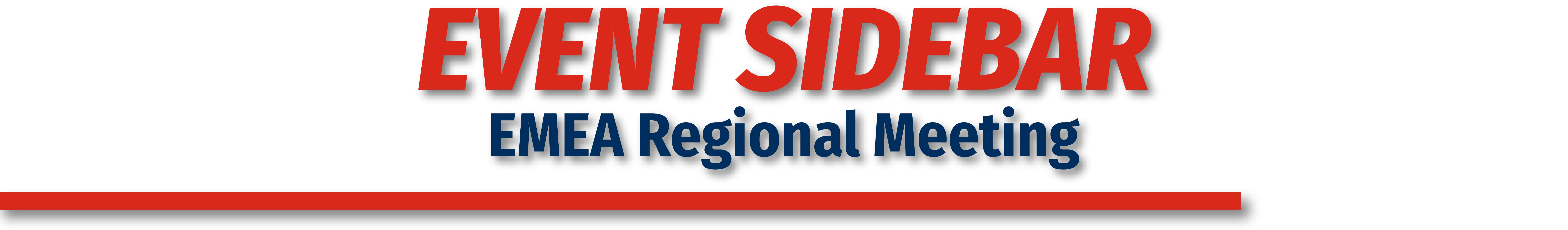 Event Sidebar - EMEA Regional Meeting