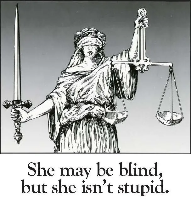 She may be blind, but she isn't stupid