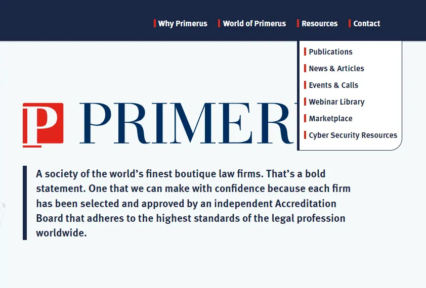 Primerus Website - Events