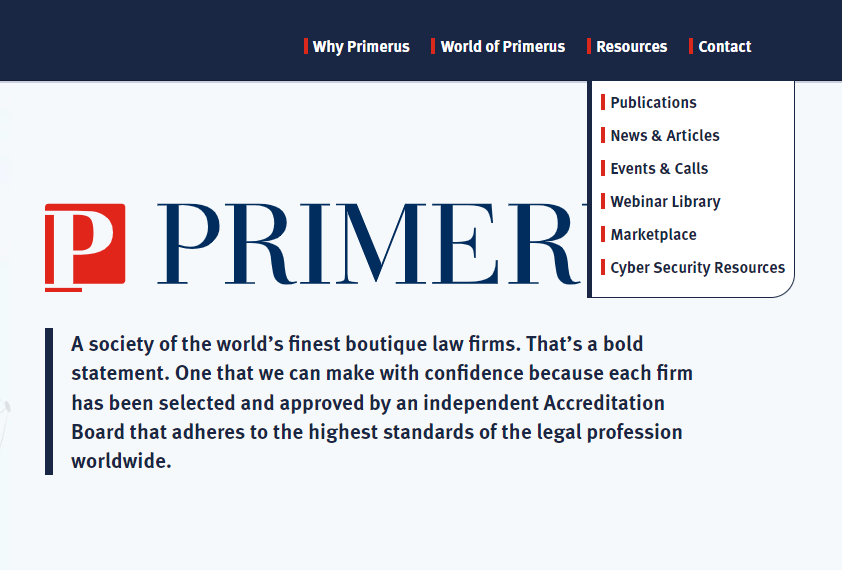 Primerus Website - Events