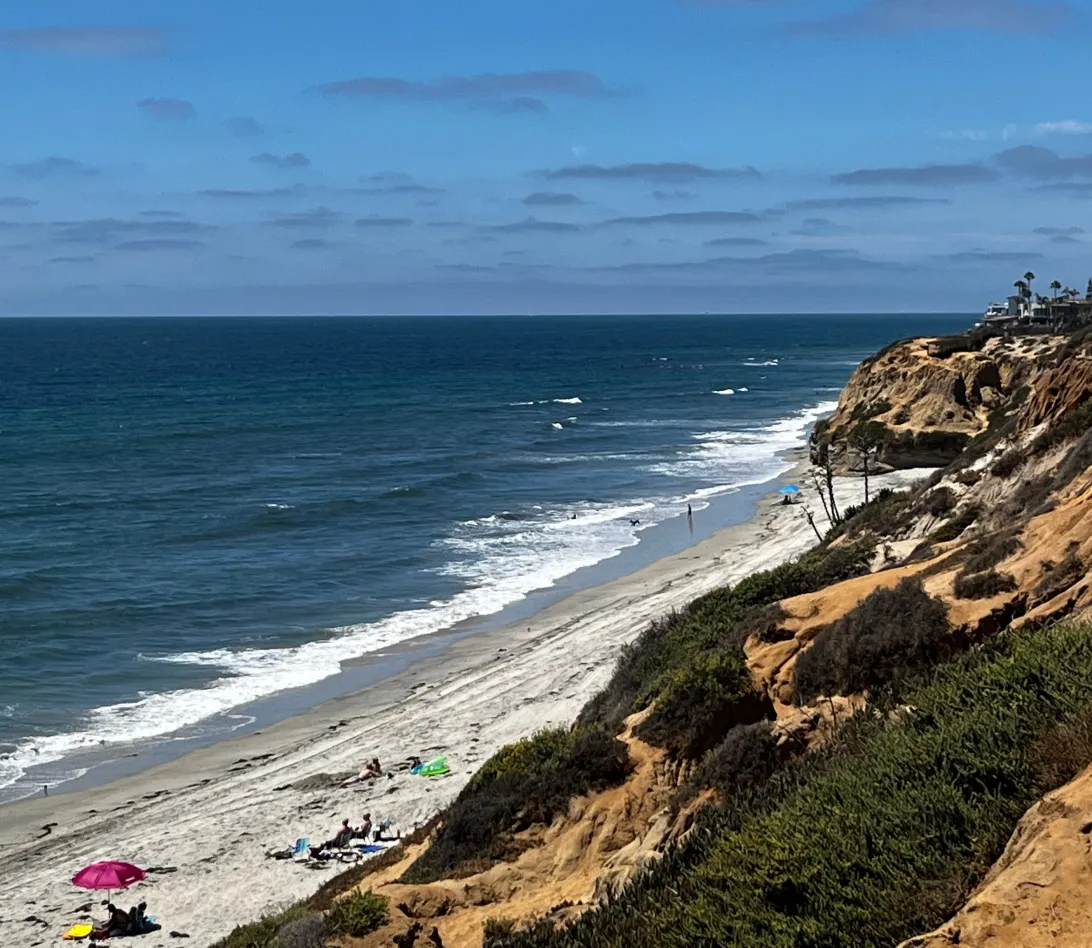 2026 March 10 - Weekly Travelogue - Carlsbad, California - cliff & beach