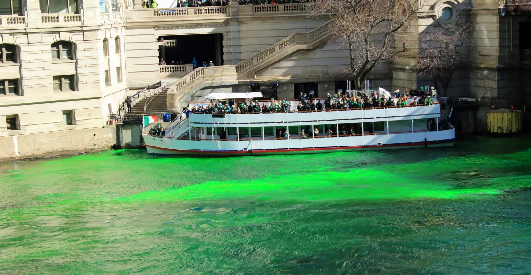 2026 March 17 - Weekly Travelogue - Chicago St. Patrick's Day - Green River People River Cruise