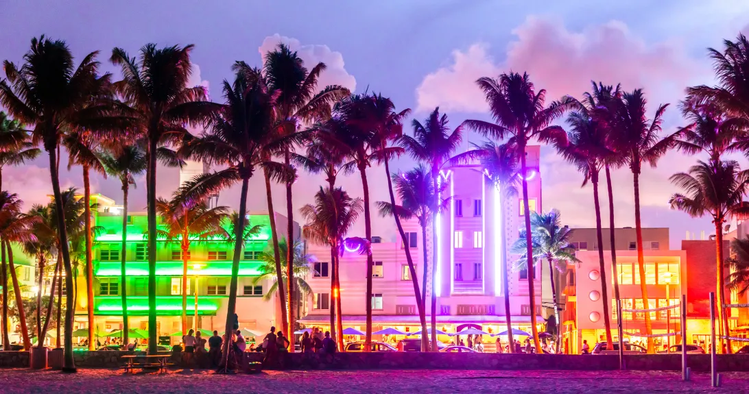 2026 March 31 - Weekly Travelogue - Miami Beach, Florida - night lights