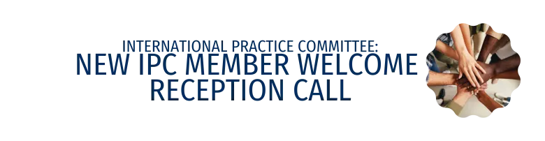 IPC New Member Welcome Call Banner