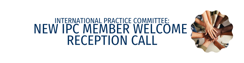 IPC New Member Welcome Call Banner